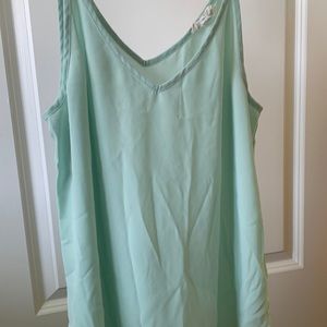 Mint green tank top